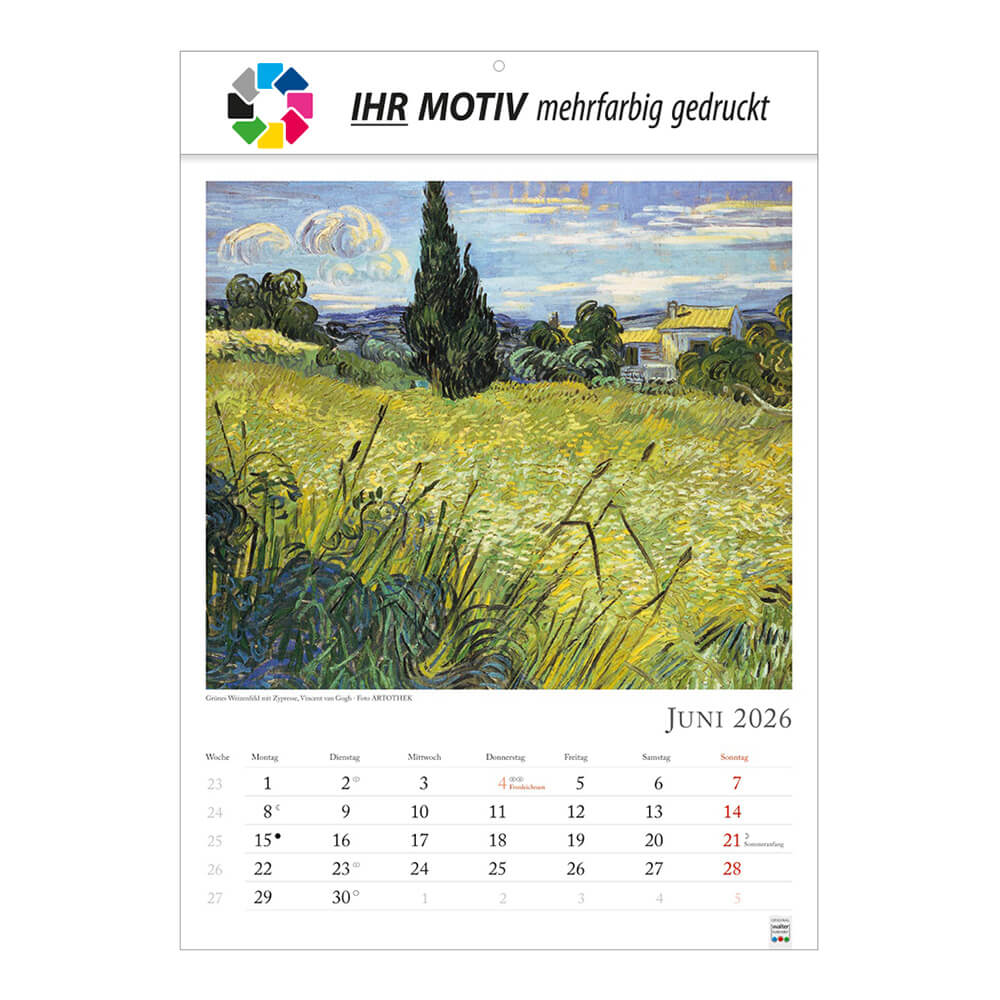 Bildkalender Kunstkalender Monat Juni