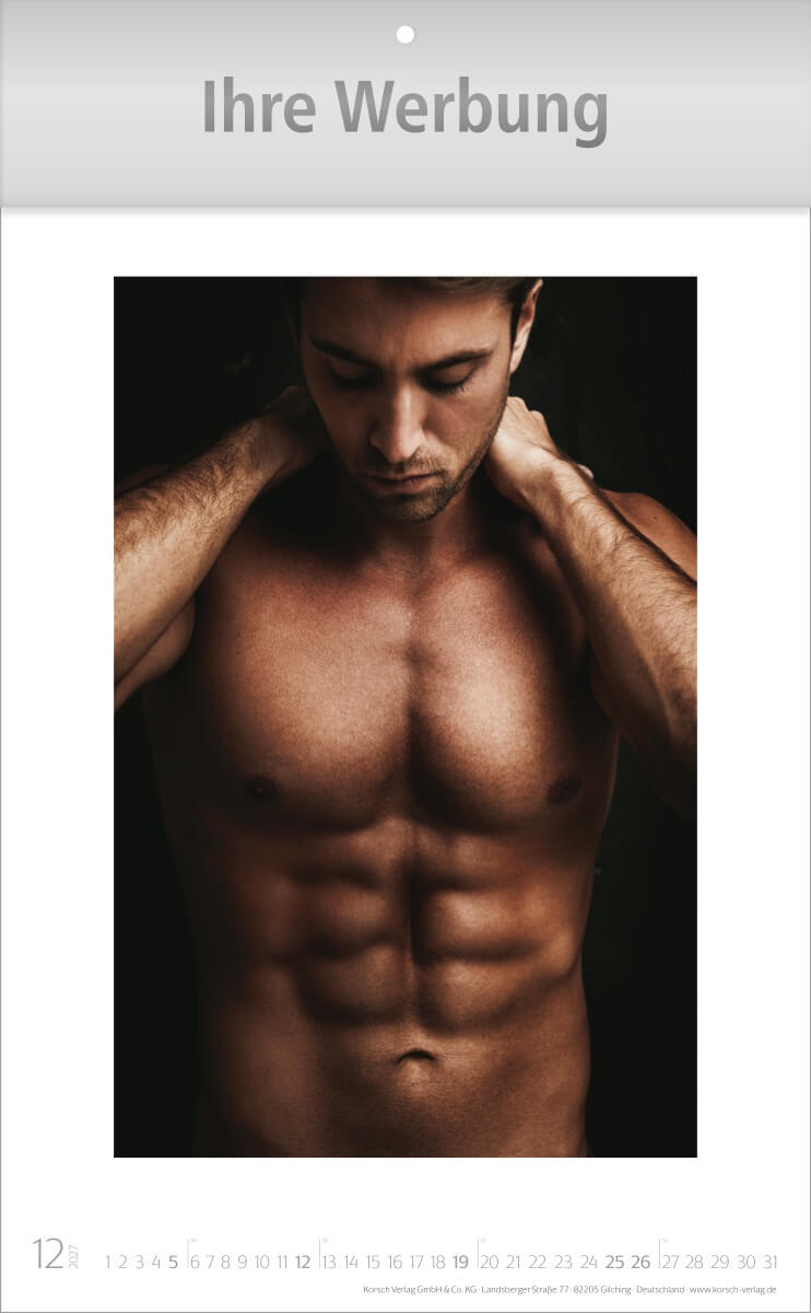 Wandkalender Dream Men – Ausgabe 2027 Monat Dezember