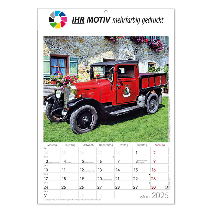 Vorschau: Bildkalender Oldtimer, Ausgabe 2026