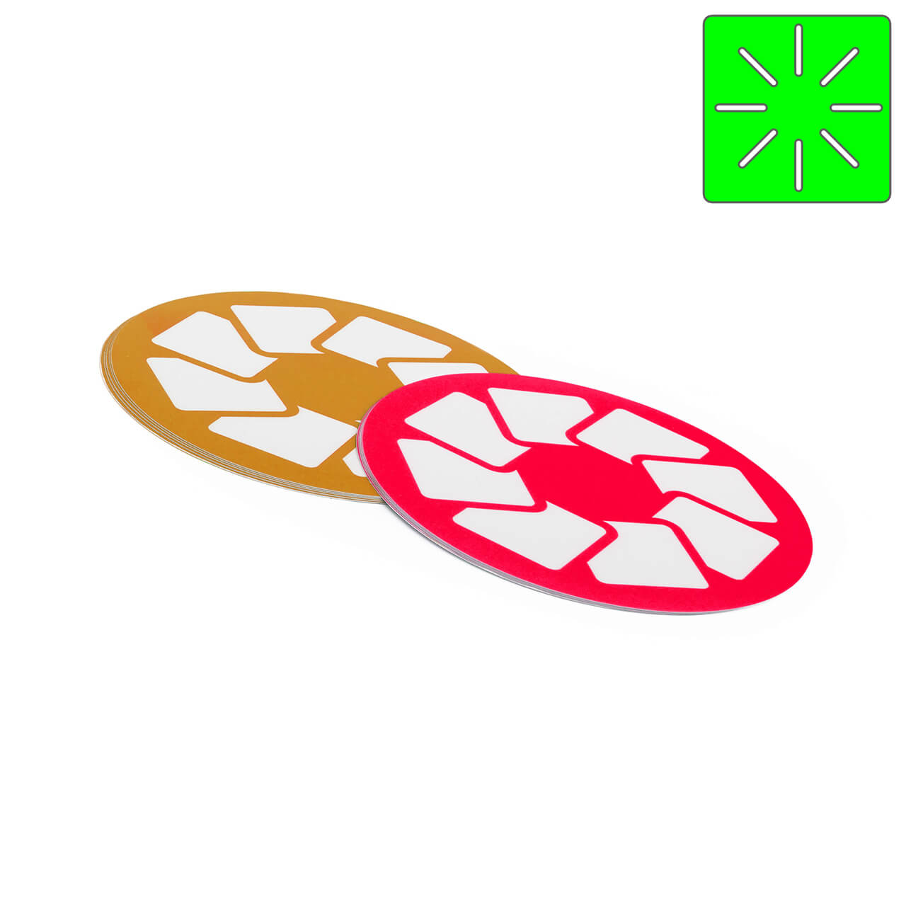 Vorschau: Neon-Aufkleber oval