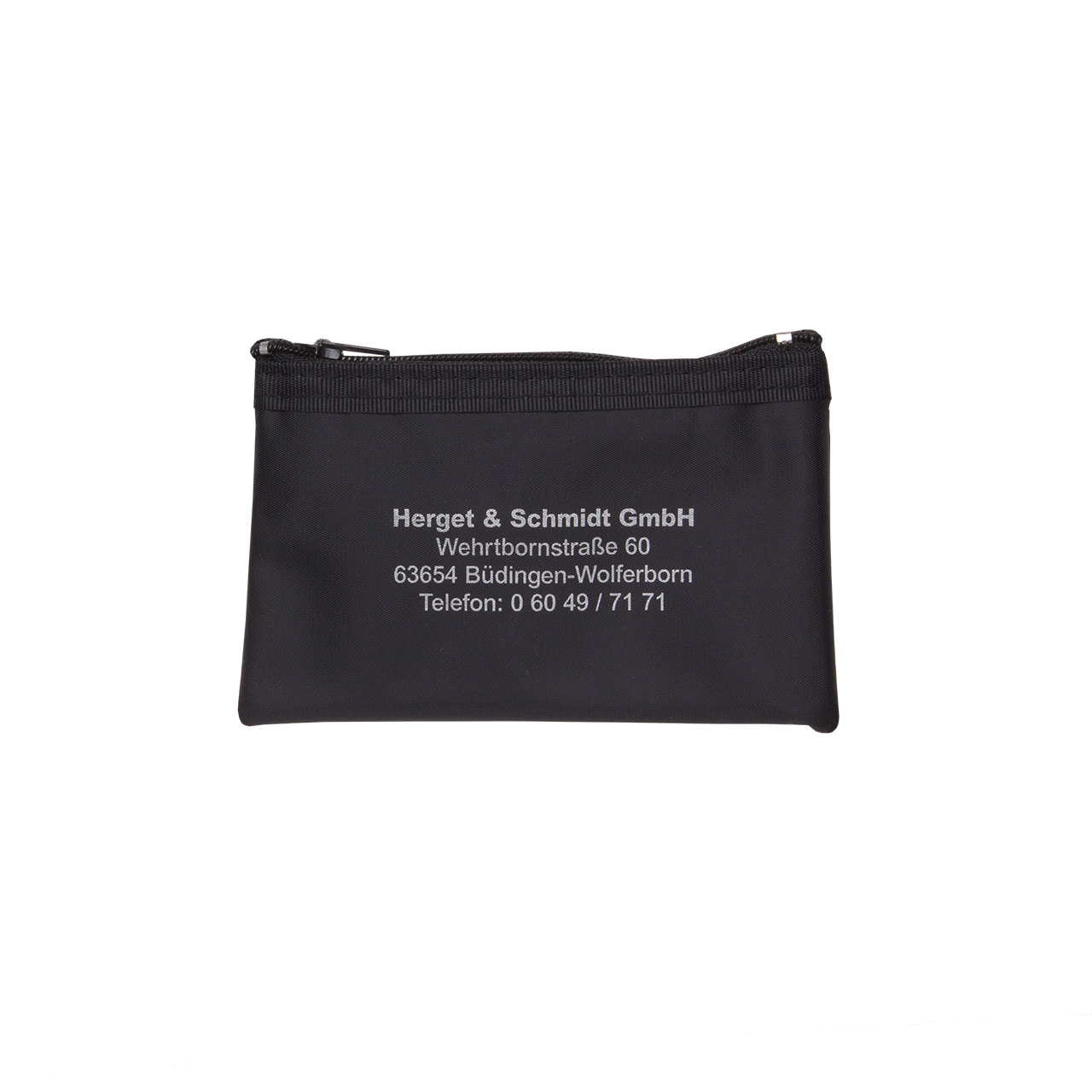 CreativDesign Schlüsseltasche Nylon schwarz mit schwarzem Designstreifen