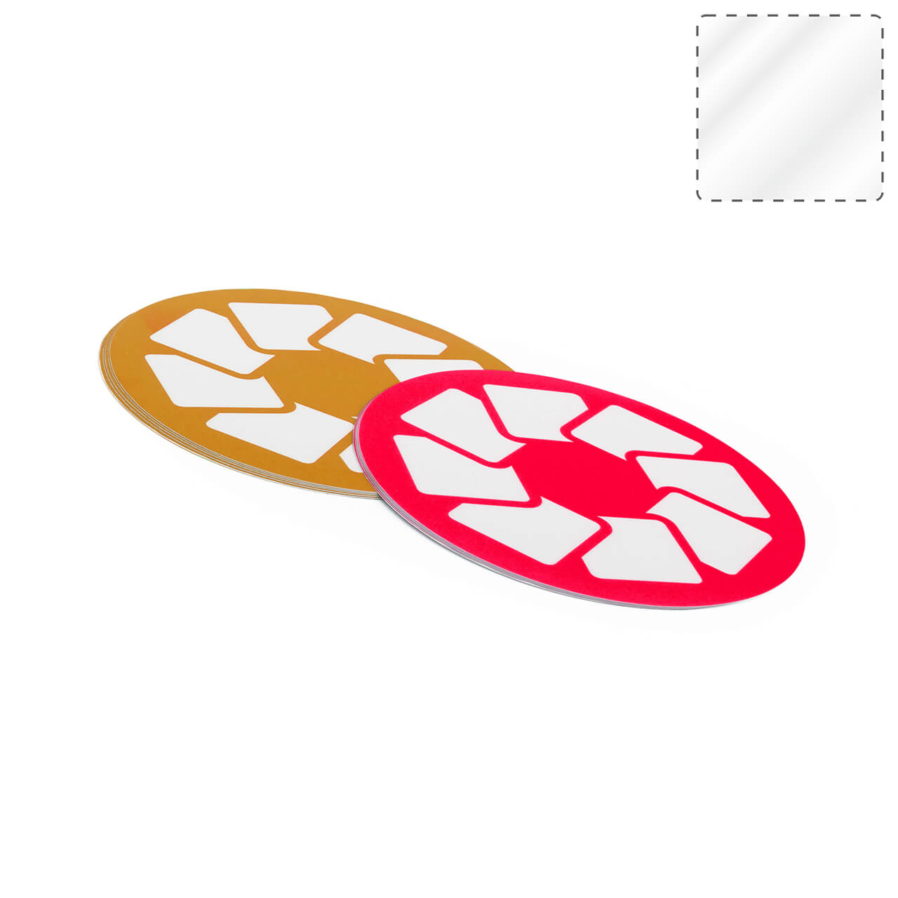 Vorschau: Transparente Aufkleber oval