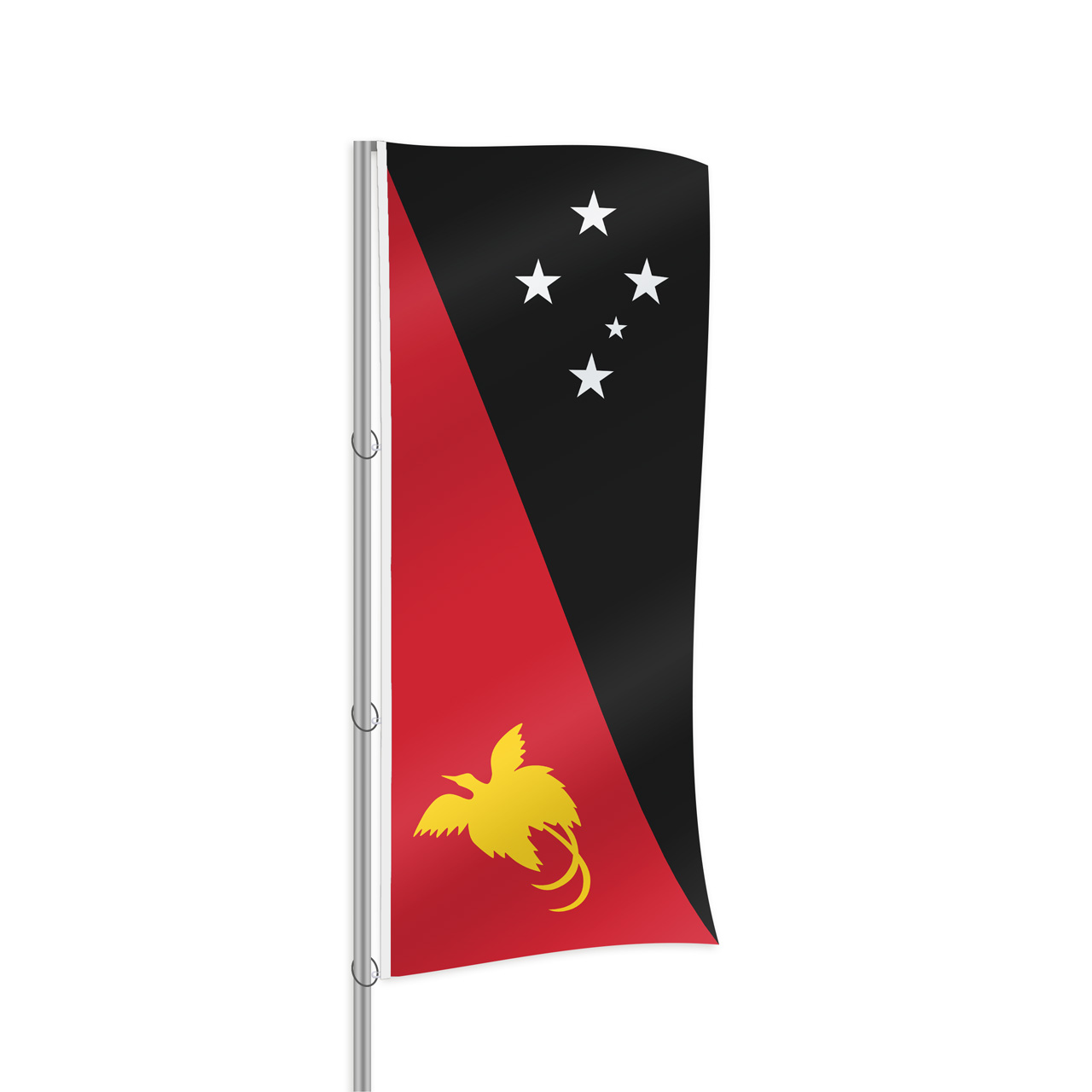 Papua-Neuguinea Fahne im Hochformat kaufen