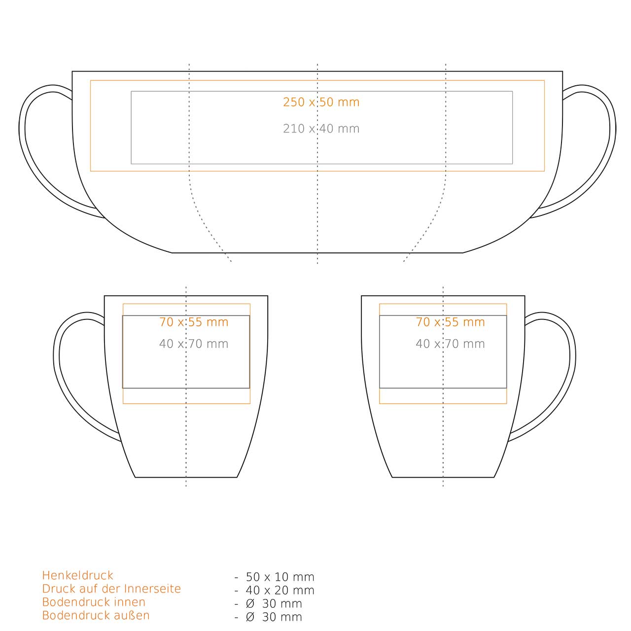 Vorschau: Mambo Tasse aus Porzellan