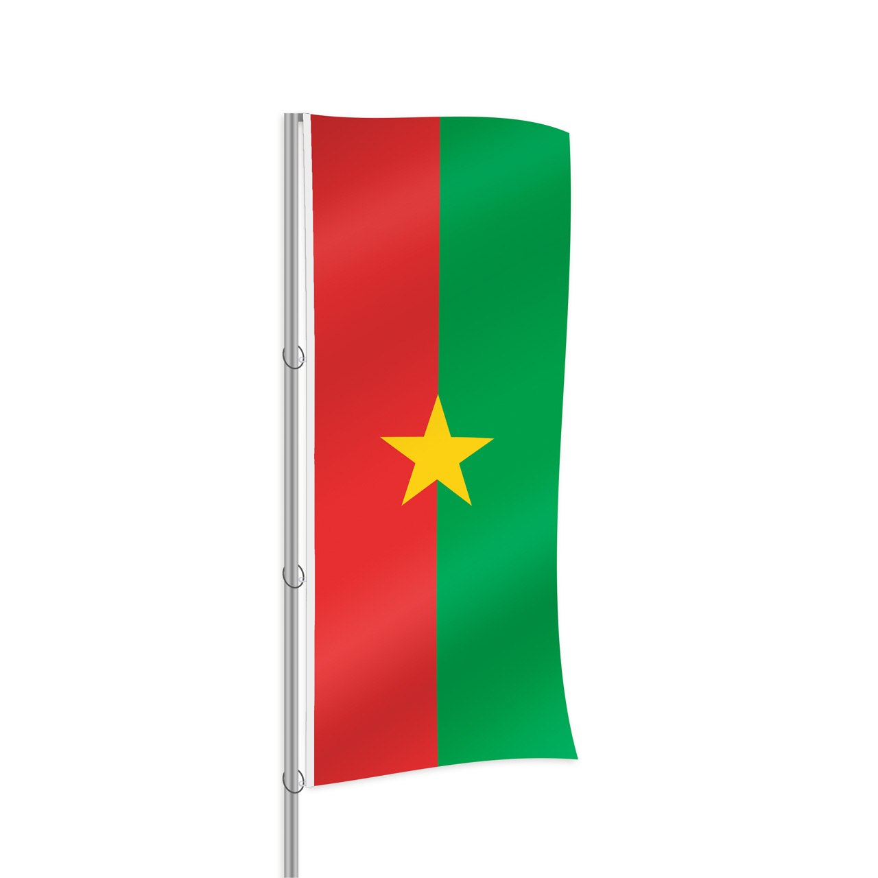 BurkinaFaso Fahne im Hochformat kaufen