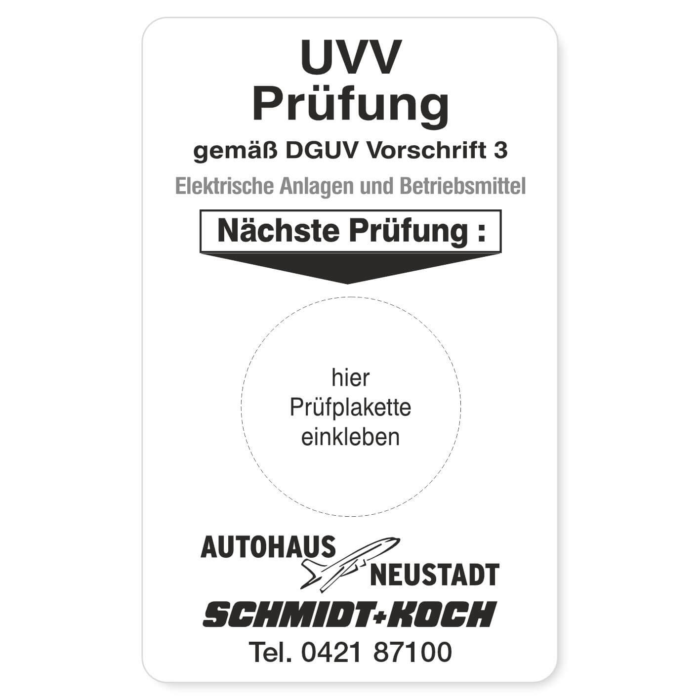 UVV Prüfung Elektrische Anlagen Beispiel 3