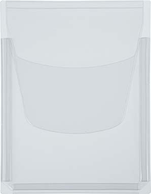 Magnet-Tasche mit Dehnfalte transparent