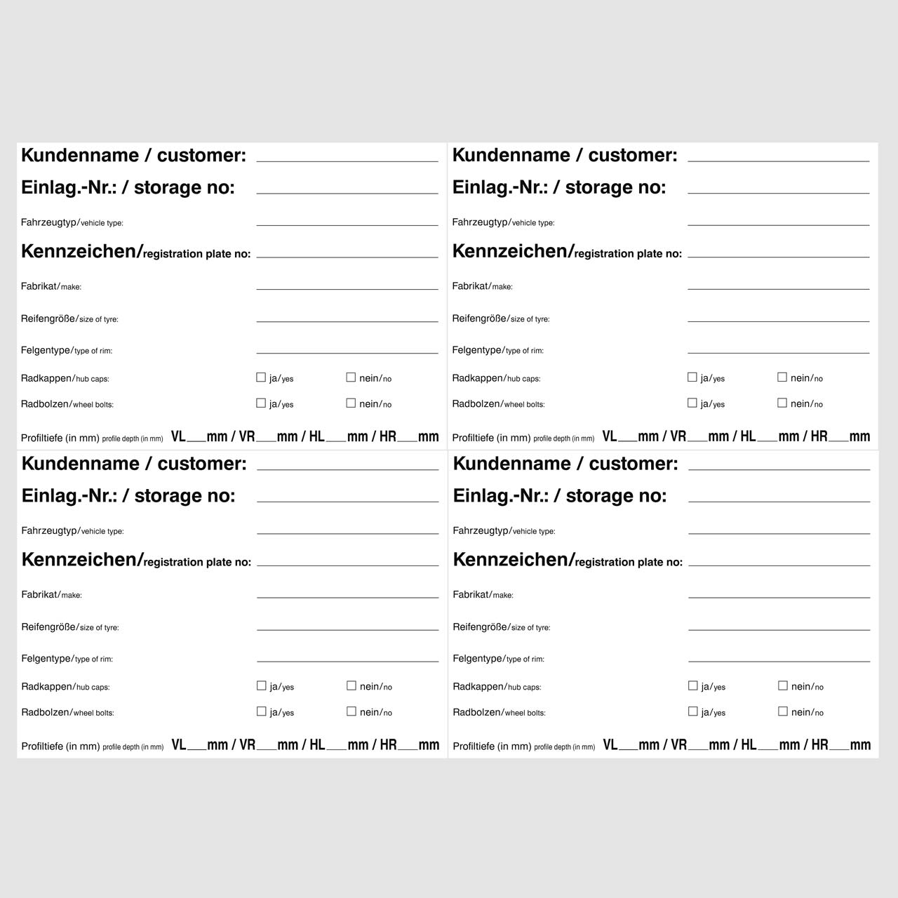 Vorschau: Ersatzetiketten DIN A6 (DIN A4 perforiert)