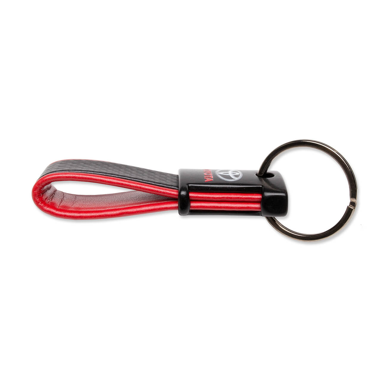 W0688800_Schluesselanhaenger_Carbon_Designstreifen_Rot_Seite