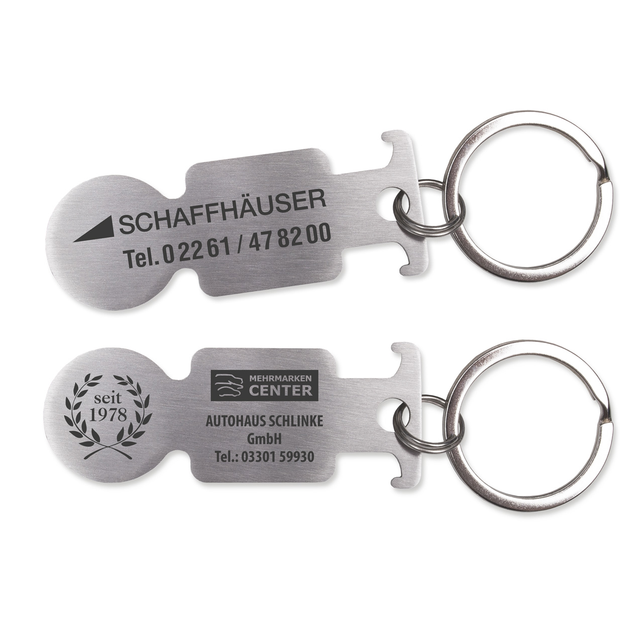 Einkaufswagenentriegler aus Metall - Kundenbeispiele