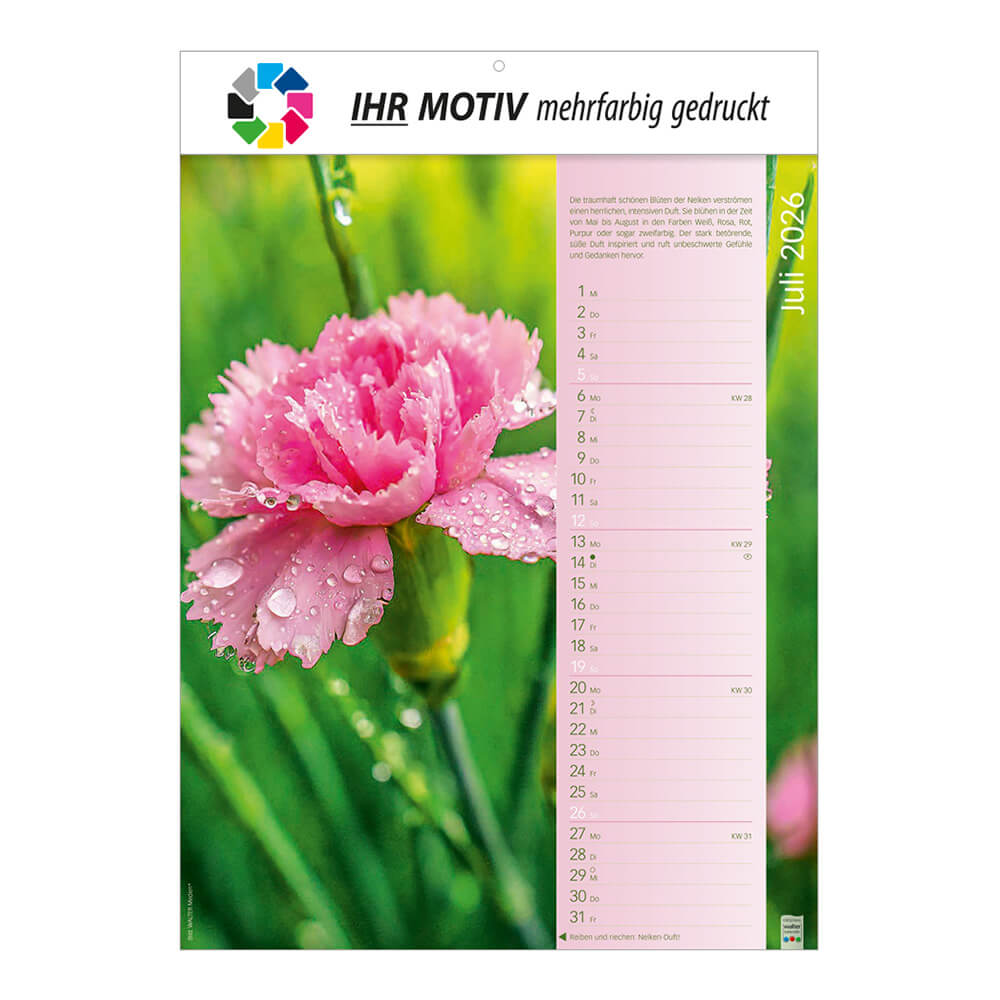 Wandkalender Erlebniswelt der Düfte Monat Juli