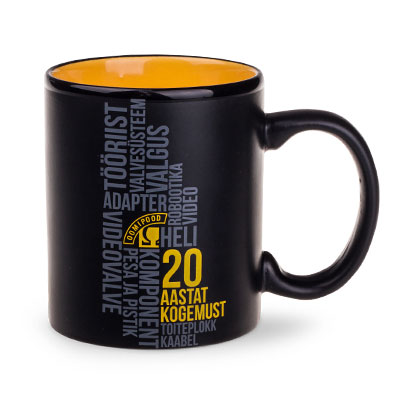 Tomek Supreme Tasse aus Keramik schwarz/gelb