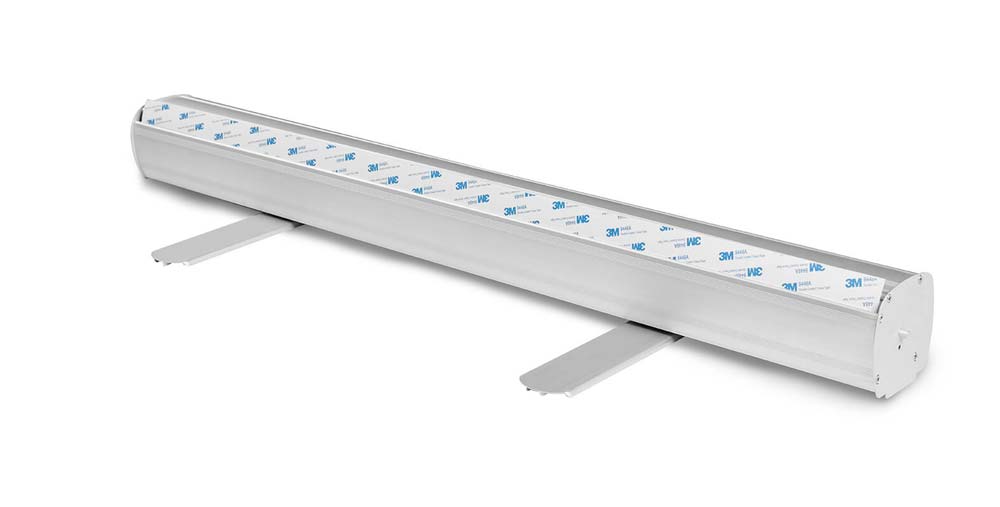 RollUp Banner 150 x 200 cm - Kassette, Stnadfüße ausgeklappt