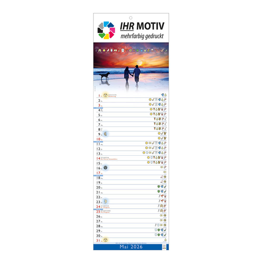 Streifenkalender Mondkalender Monat Mai