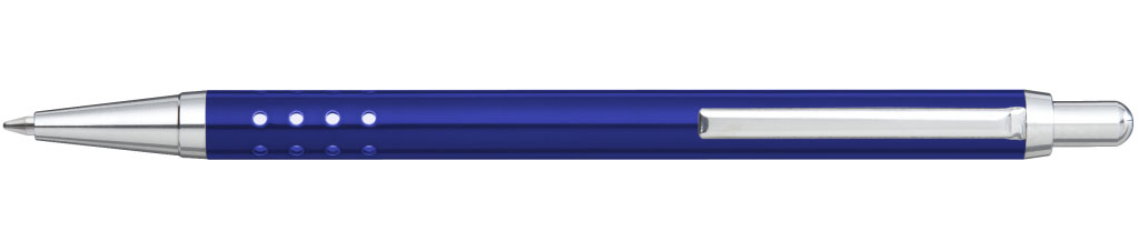 SLIMLINE Druckkugelschreiber blau Clip vorne