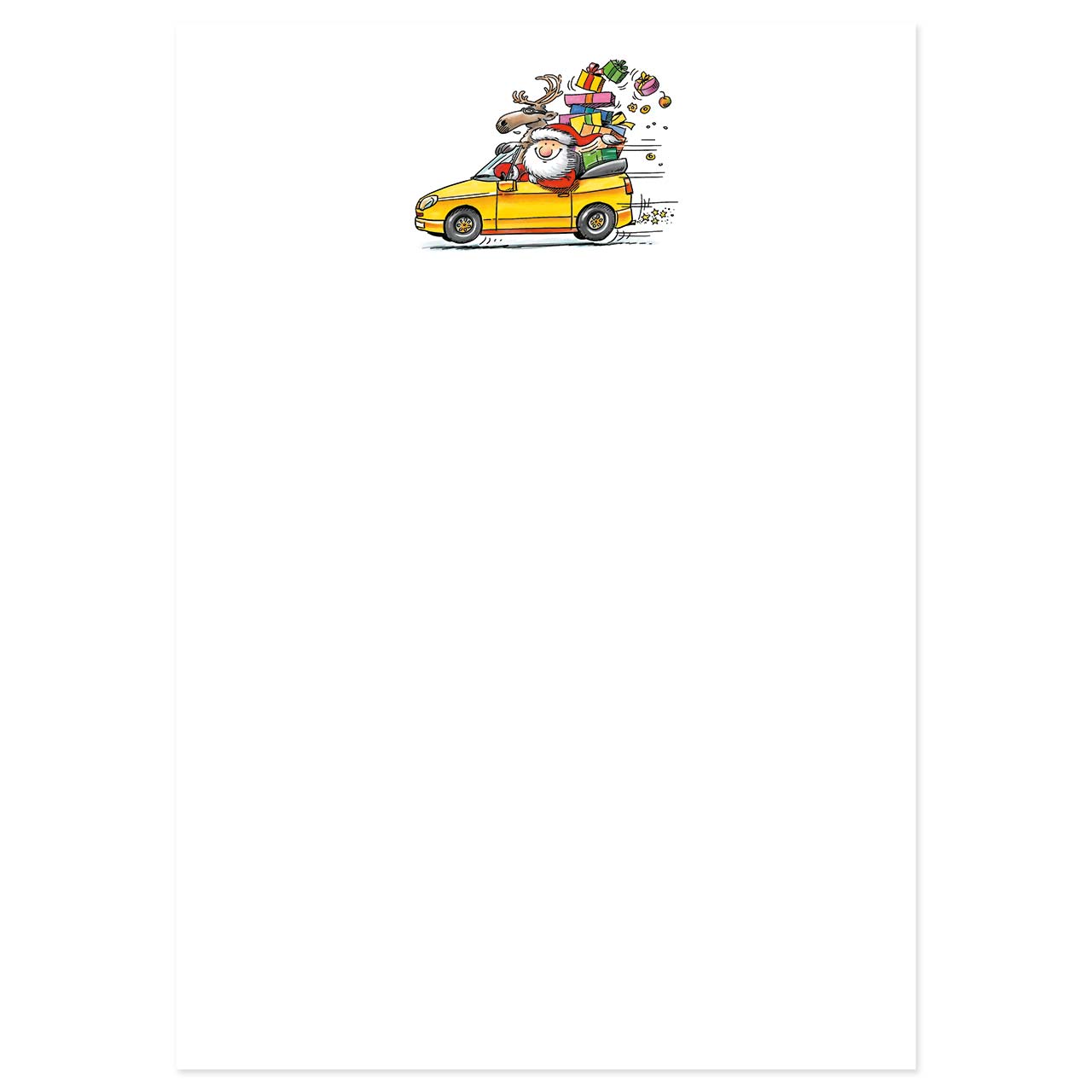Vorschau: Weihnachts-Briefpapier, Motiv Nikolaus