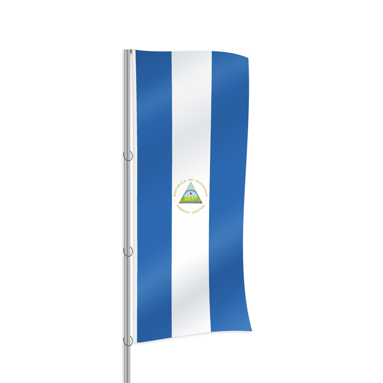 Nicaragua Fahne im Hochformat kaufen