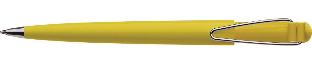 TORSION Druckkugelschreiber dunkelgelb Clip vorne