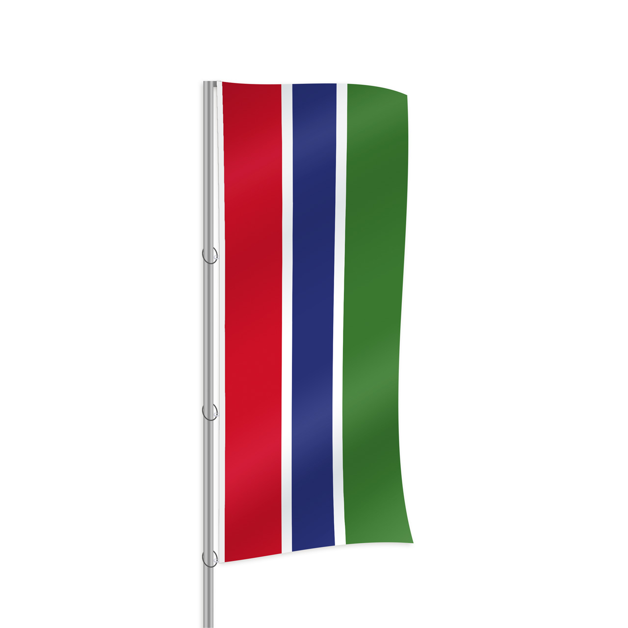 Gambia Fahne im Hochformat kaufen