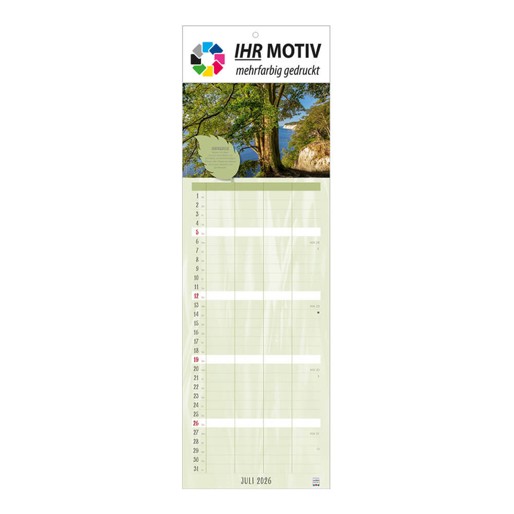 Streifenkalender Naturliebe Monat Juli