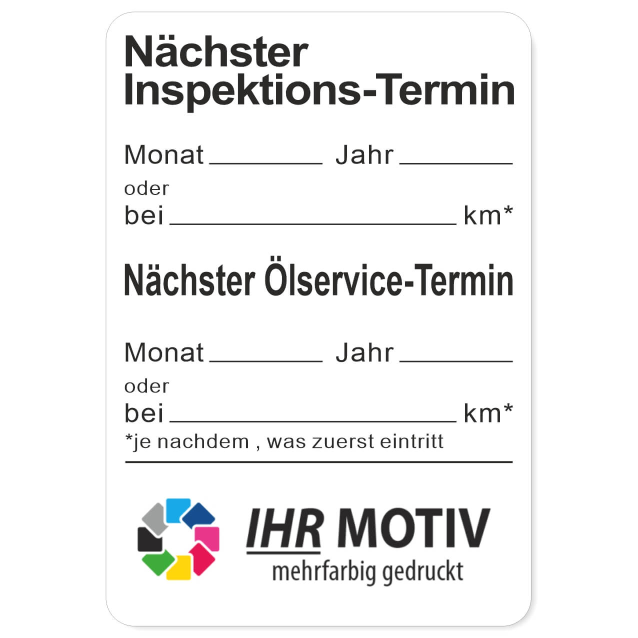 Nächster Inspektions-Termin