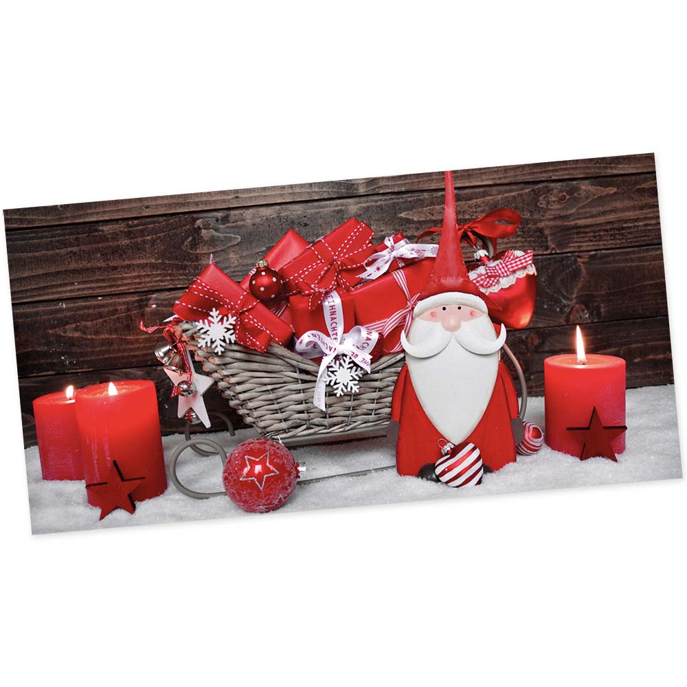 Vorschau: Weihnachts-Postkarte, Motiv Wichtel