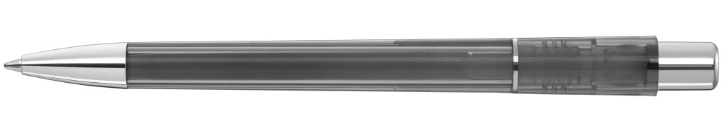 PEPP transparent SI Druckkugelschreiber anthrazit Clip hinten