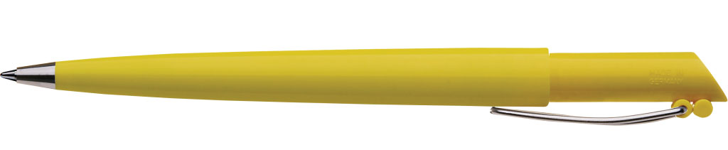 TORSION Druckkugelschreiber dunkelgelb Clip unten