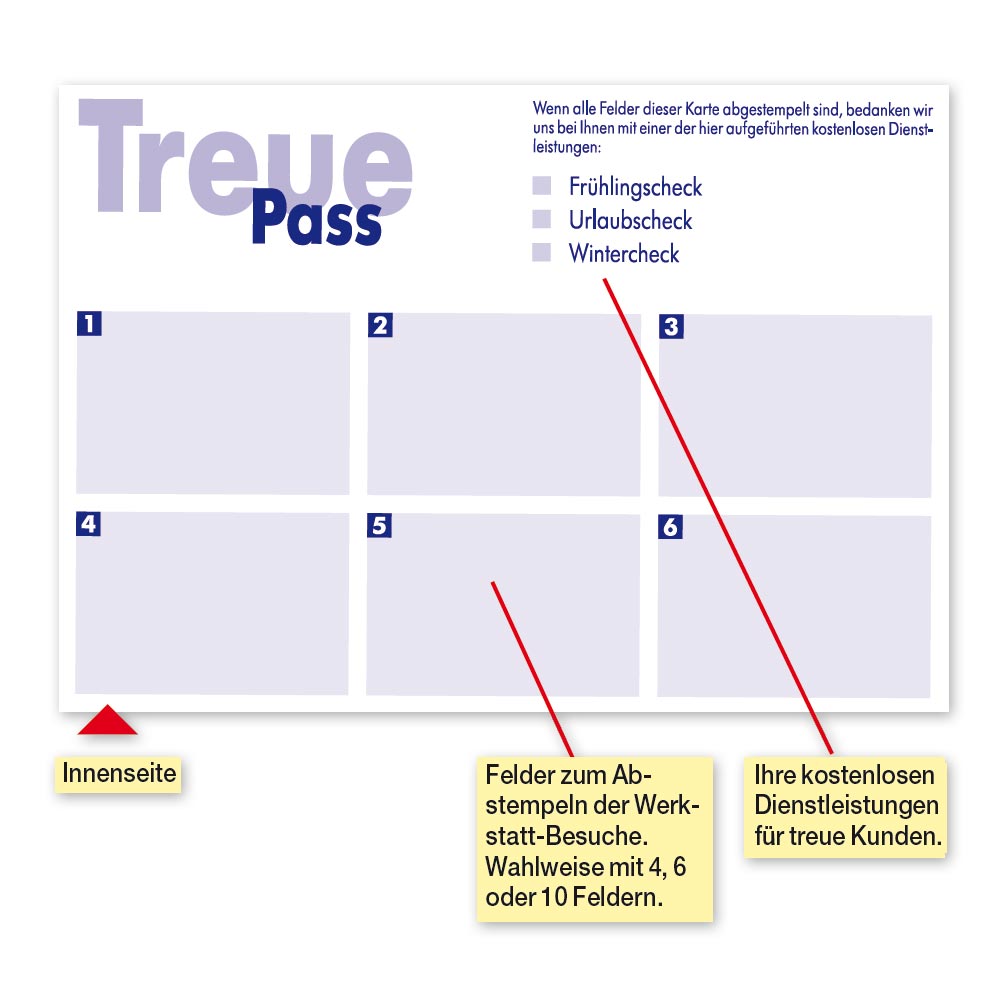 Vorschau: Treue-Pass Textmotiv