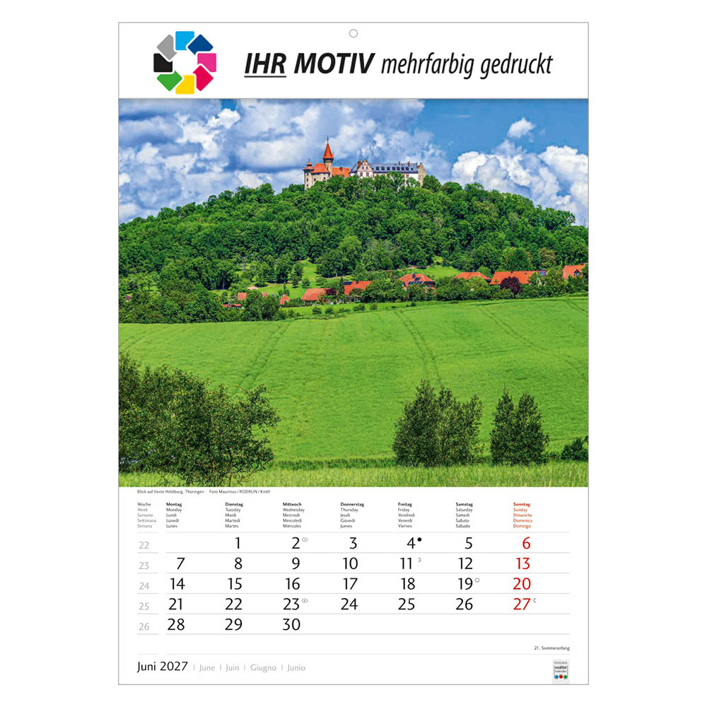 Bildkalender Schönes Deutschland, Ausgabe 2027 Monat Juni