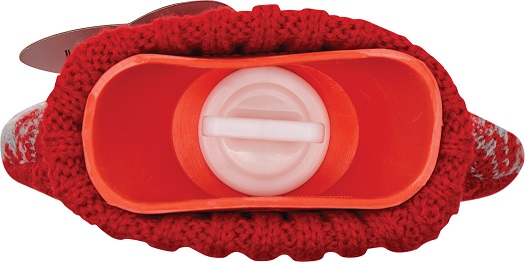 Wärmflasche Cuddle Motiv Elche von oben