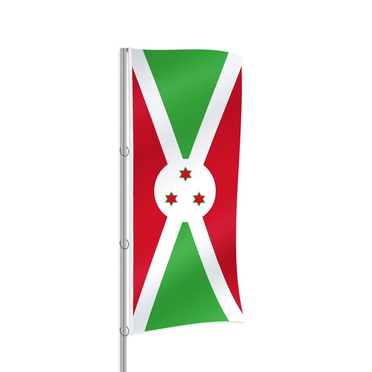Burundi Fahne im Hochformat kaufen