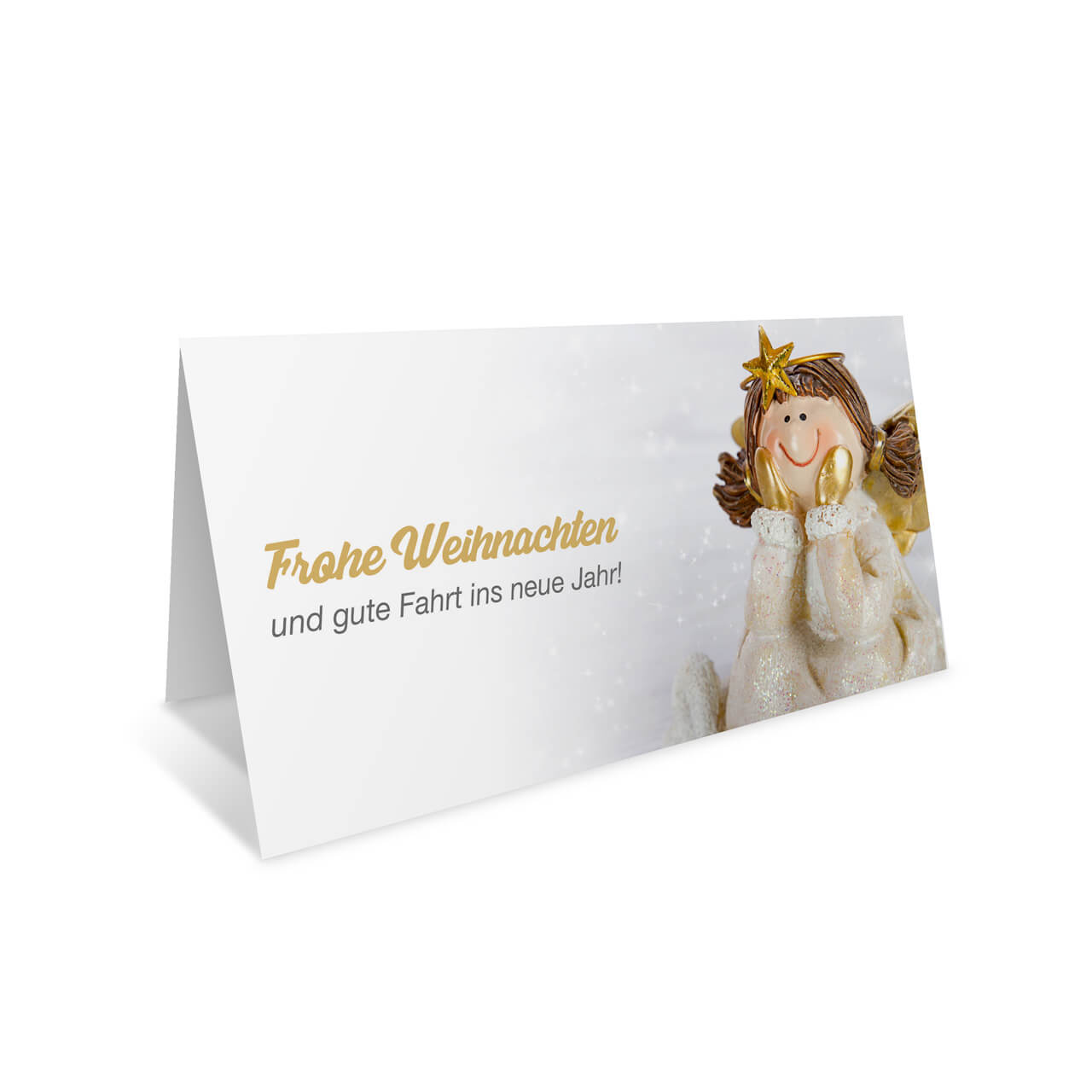 Vorschau: Weihnachts-Klappkarte, Motiv Engel