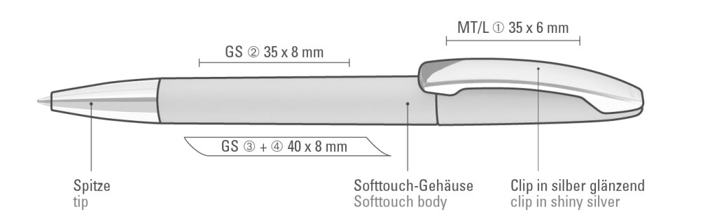 Vorschau: ICON M SI GUM Drehkugelschreiber