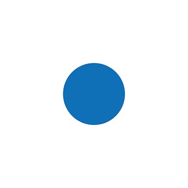 Stellplatzmarker Ronde 0,7 mm Polycarbonat blau