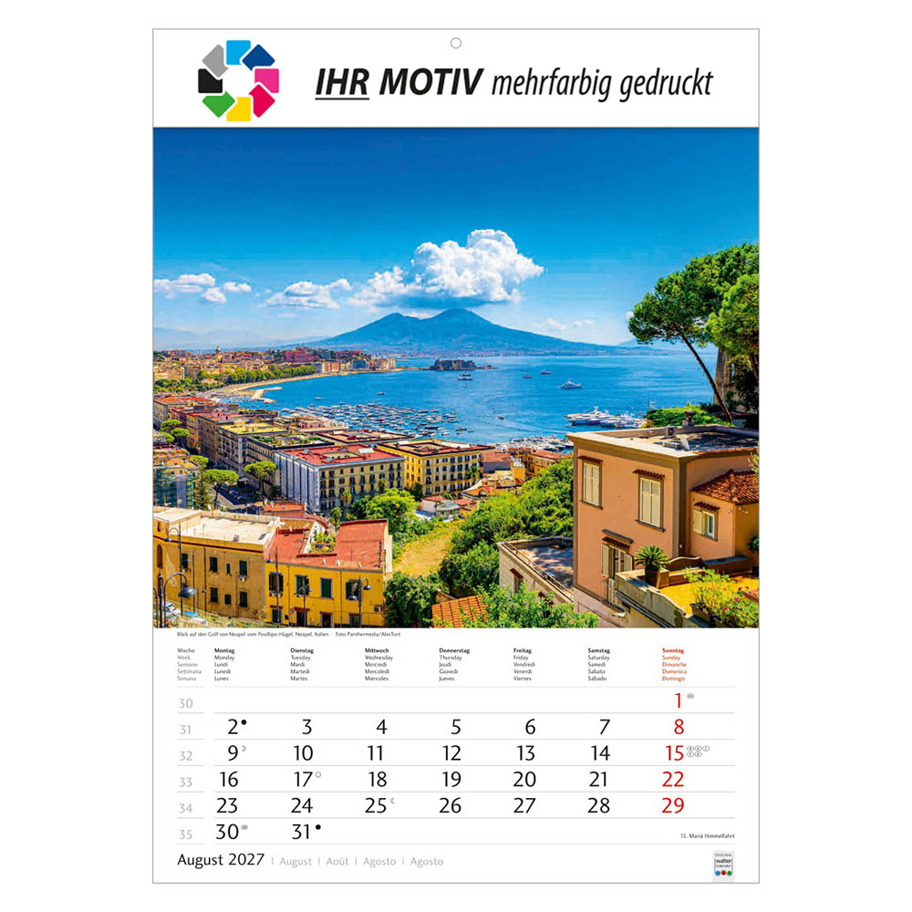 Bildkalender Metropolen, Ausgabe 2027 Monat August