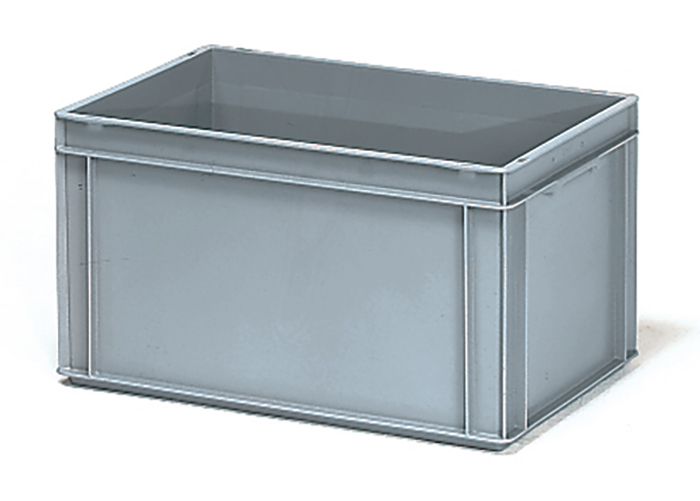 Vorschau: Fetra Kunststoffkasten 600 x 400 x 325 mm grau, 2 Muschelgriffe