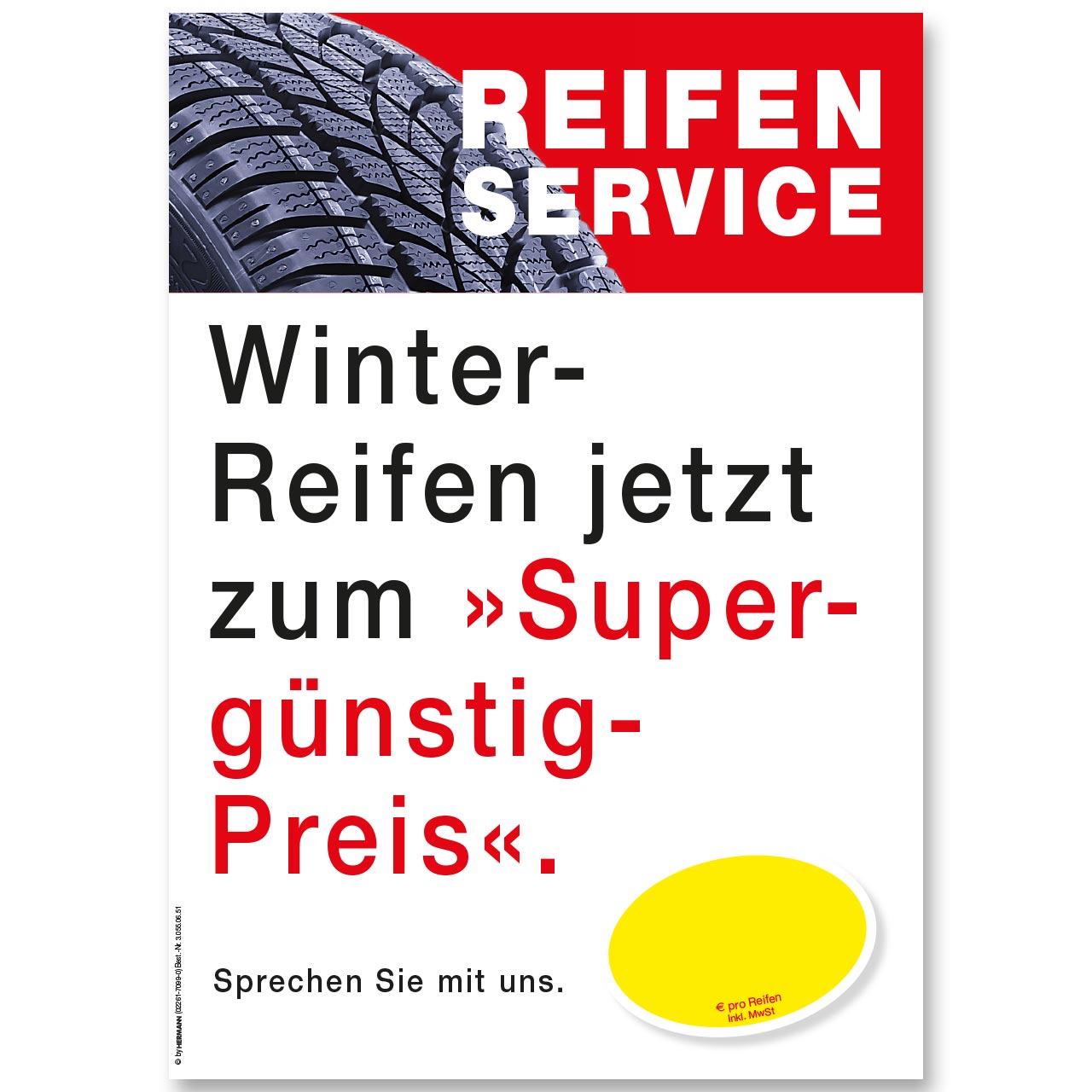 Vorschau: Thekenaufsteller-Set für Reifenangebote