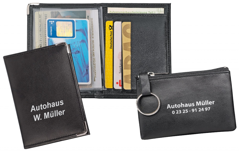 Schlüsseltasche und Ausweistasche Set