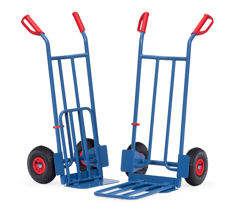 Vorschau: Fetra Paketkarre Lufträder 260 x 85 mm bis 250 kg Höhe 1150 mm