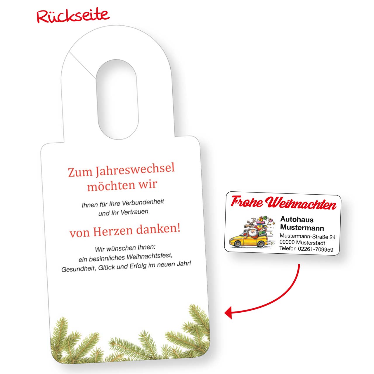 Vorschau: Spiegelanhänger Weihnachten