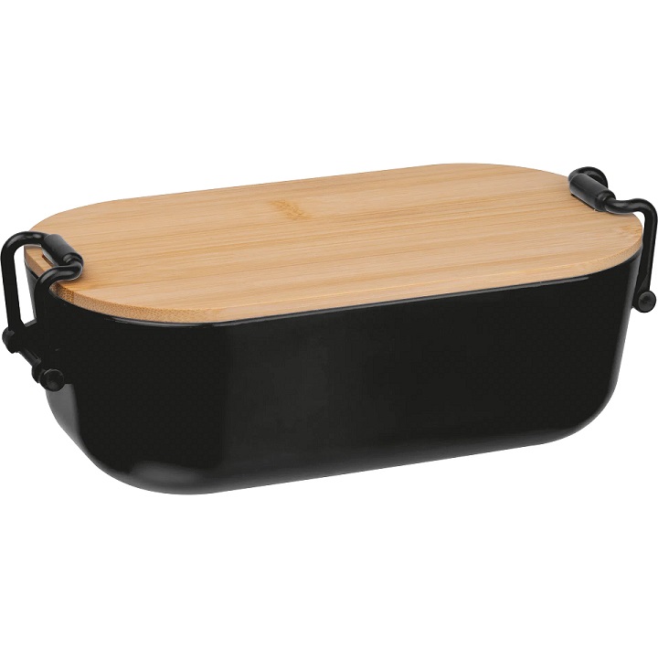 Lunchbox mit Bambusdeckel und Bügelverschluss 2