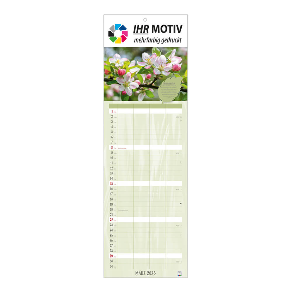 Streifenkalender Naturliebe Monat März