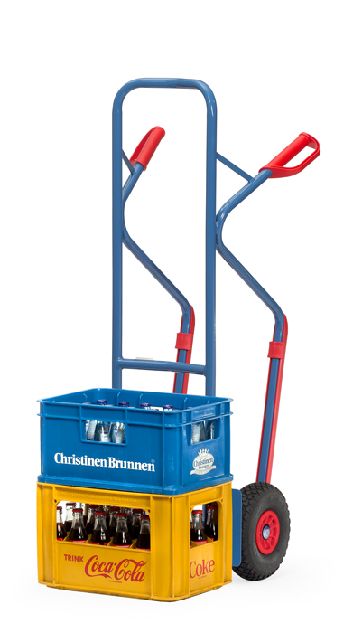 Vorschau: Fetra Stapelkarre PU-Räder 260 x 85 mm bis 300 kg Höhe 1300 mm Gleitkufen