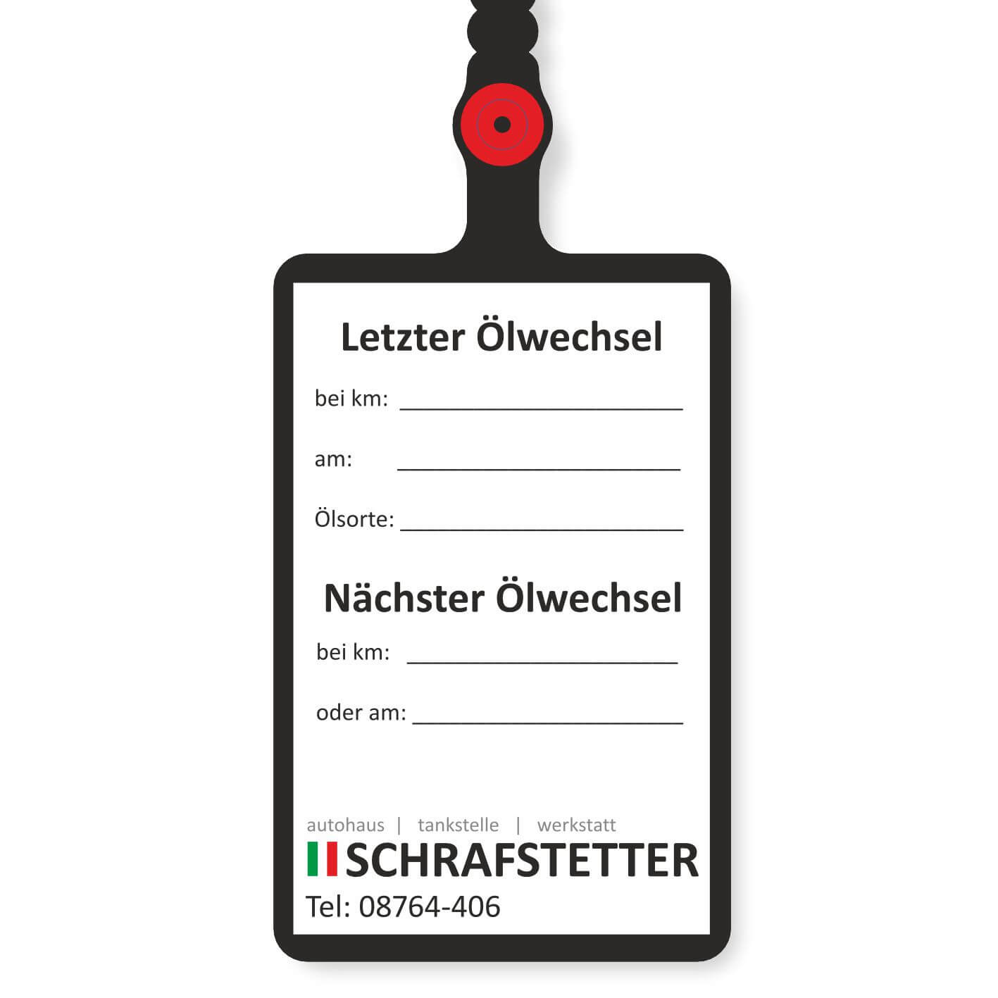 Ölwechsel-Anhänger Beispiel 3