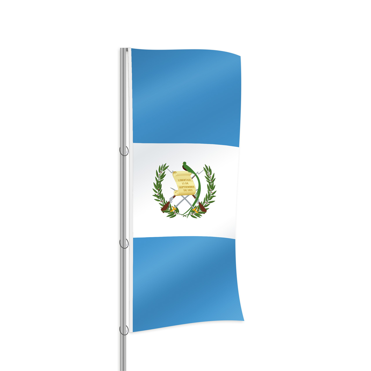 Guatemala Fahne im Hochformat kaufen
