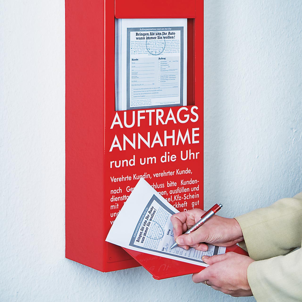 Tasche ausfüllen