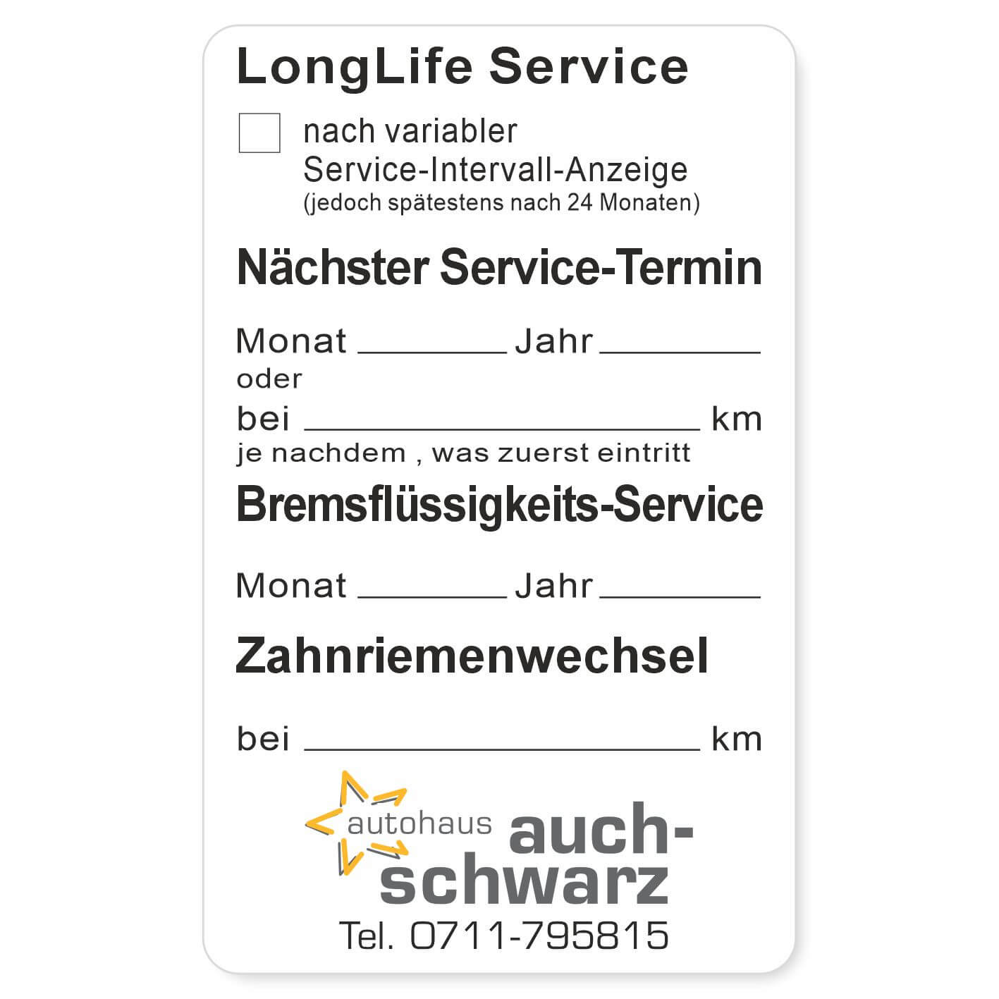 Long Life Service Beispiel 1
