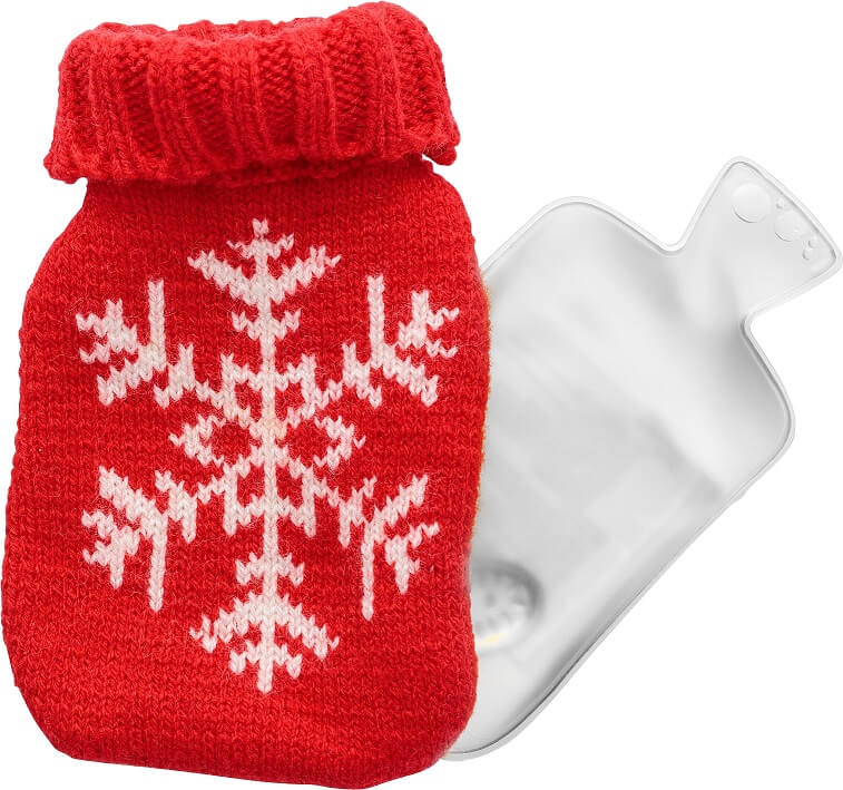 Handwärmer aus PVC mit Strickbezug 1