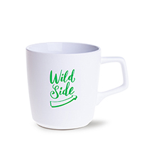 Barrel Tasse aus Keramik weiß